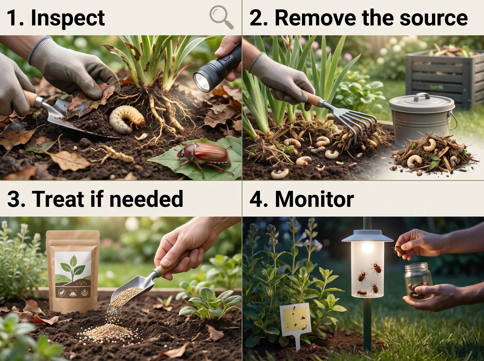 June Beetle — step-by-step removal plan